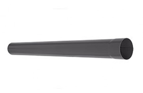 Труба водосточная AQUASYSTEM покрытие PURAL Matt , серый D 100 мм L = 1.0 п.м (RR 32, RR20, RR 23)