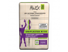 Цементная универсальная штукатурка AlinEX «UNIPLASTER М100», 25 кг