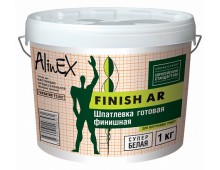 Полимерная готовая интерьерная шпатлевка AlinEX «FINISH AR», 1 кг